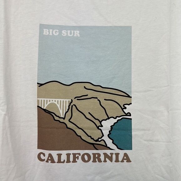 Charlie Holiday white Big Sur Oversized Boyfriend tee size xs size 2 NWT - Picture 11 of 14
